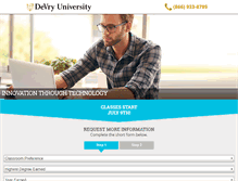 Tablet Screenshot of devryuniversity.org